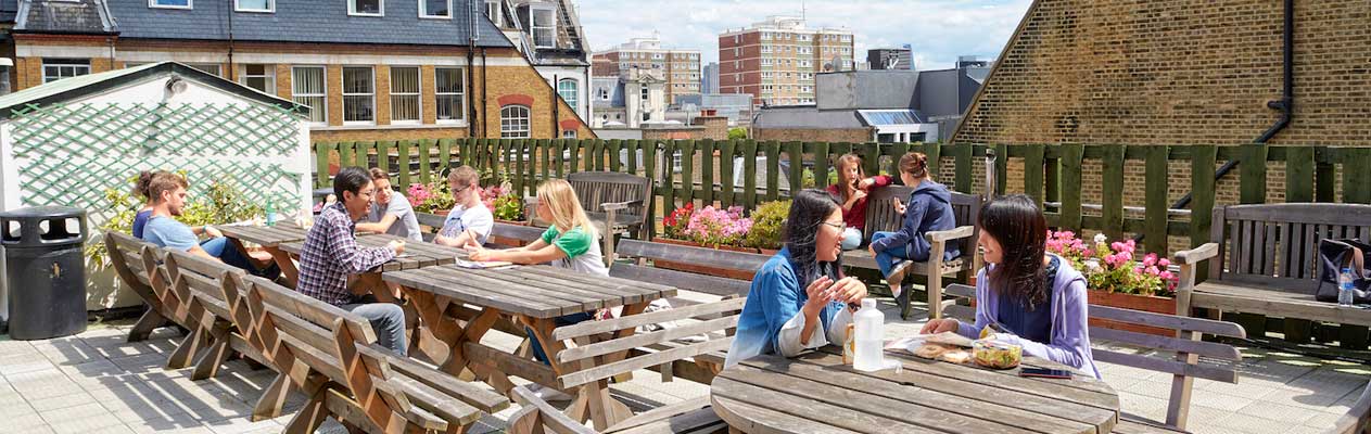 School rooftop, Russell Square, London