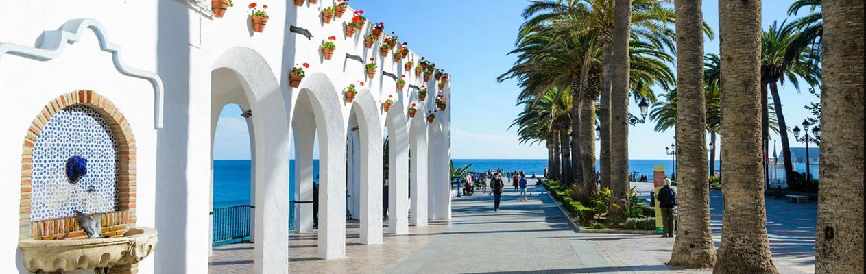 White buildings in Nerja, Costa del Sol