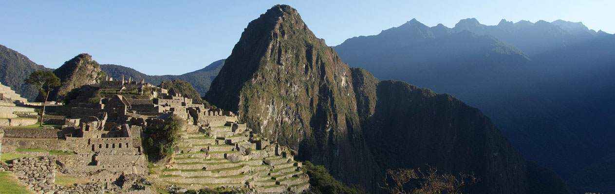 Machu Picchu mountain scene in Peru
