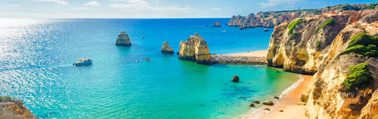 Stunning beach in the Algarve, Portugal