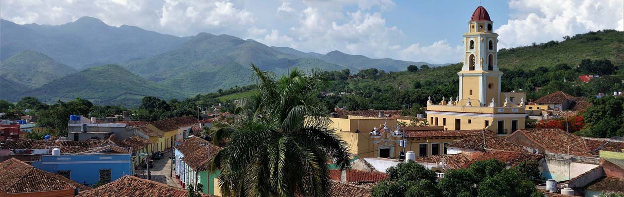 View over Trinidad town in Cuba